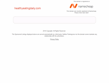 Tablet Screenshot of healthyeatingdaily.com